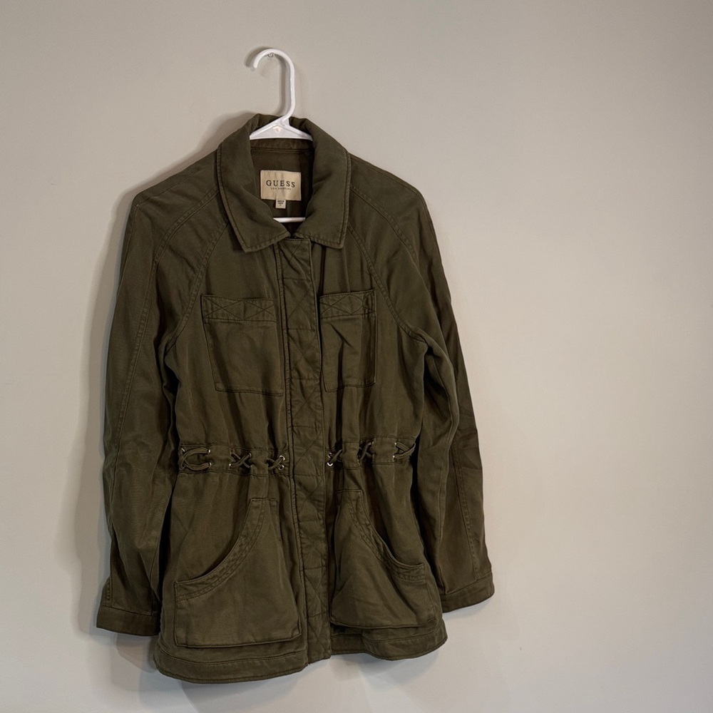 GUESS Women's Khaki Utility Jacket